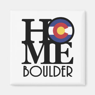 Aimant HOME Boulder Colorado Stone
