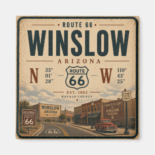Aimant Hommage à la route 66 en Arizona
