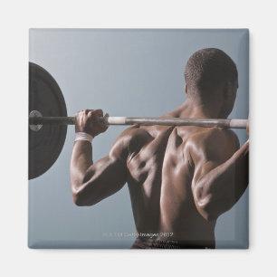 Aimant Homme d'Afro-américain établissant le gymnase 2