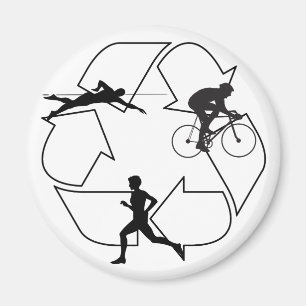 Aimant Homme de triathlon