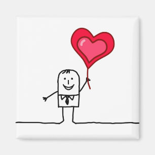 Aimant Homme et coeur