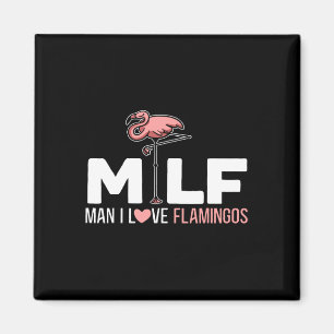Aimant Homme I Love Flamants roses Oiseau Amoureux Flaman
