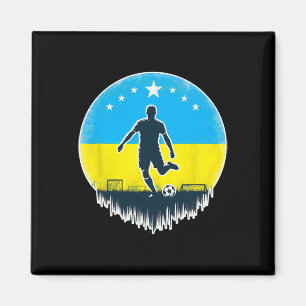 Aimant Homme ukrainien fan intérieur Drapeau ukrainien St