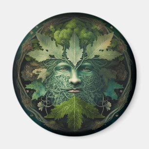 Aimant Homme vert Mandala Imaginaire Art