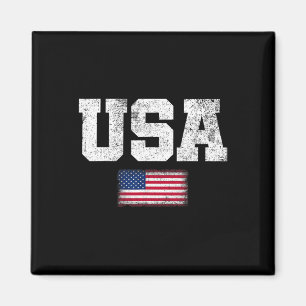 Aimant Hommes et femmes des États-Unis Drapeau américain