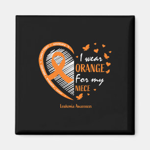 Aimant Hommes Femmes Je Porte L'Orange Pour Ma Nièce Leuk