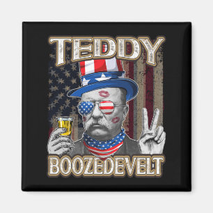 Aimant Hommes Theodore Roosevelt 4 juillet Teddy Boozedev