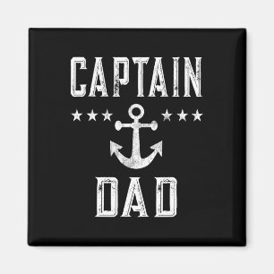 Aimant Hommes Vintage Capitaine Papa Lake Fête des pères