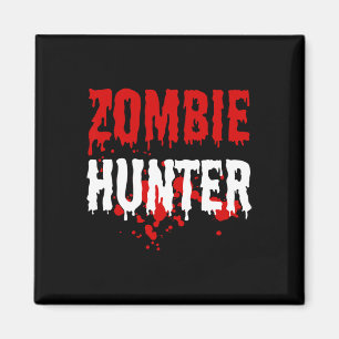 Aimant Hommes Zombie Hunter Effrayant Halloween