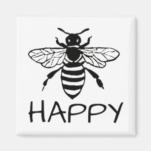 Aimant Honey Bee/ Be Happy