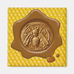 AIMANT HONEY BEE SCEAU DE CIRE BROWN
