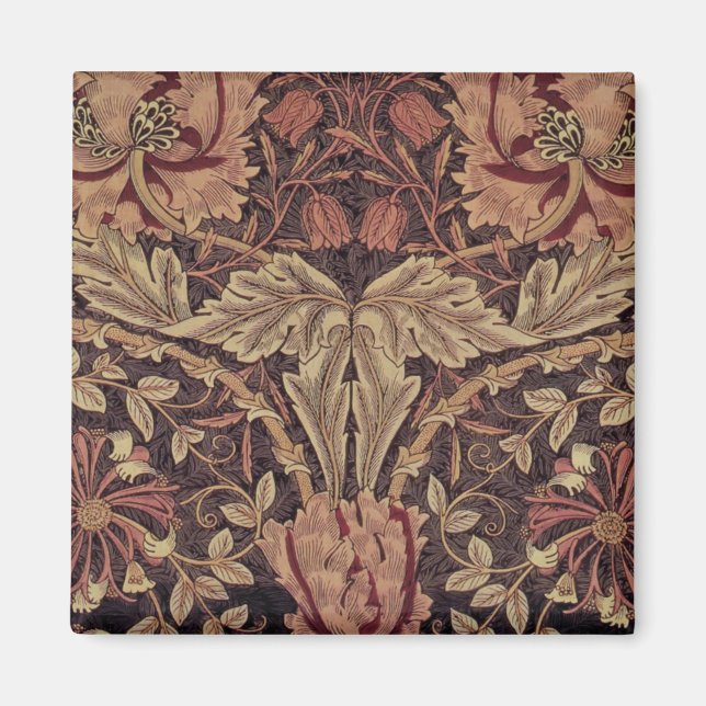 Aimant Honeysuckie par William Morris, Garden Flowers Art (Devant)