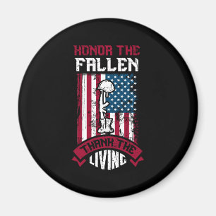 Aimant Honneur Les Chute, Merci Vivant Patriotique