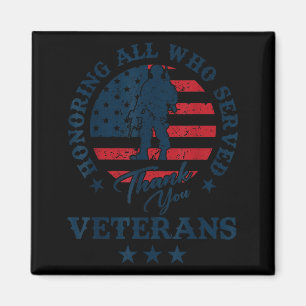 Aimant Honorer tous ceux qui ont servi Merci Veterans Day