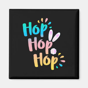 Aimant Hop Hop Hop Lapin de Pâques Mignon Cadeau Garçon F