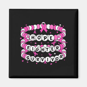 Aimant Hope Fighter Survivor Pink Breast Cancer Friendshi