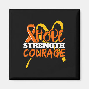 Aimant Hope Force Courage Leucémie Cancer Sensibilisation