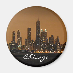 Aimant Horizon de Chicago la nuit au centre de John