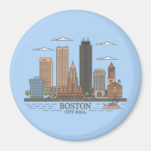 Aimant Horizon de la ville de Boston, horizon de Boston m