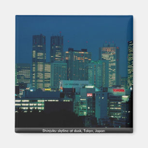 Aimant Horizon de Shinjuku au crépuscule, Tokyo, Japon