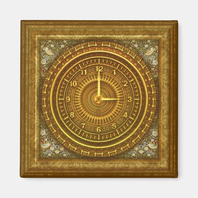 Aimant Horloge baroque victorienne (Devant)