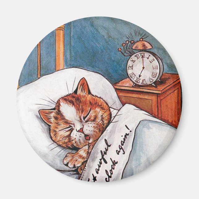 Aimant Horloge D'Alarme Bruyante, Louis Wain (Devant)