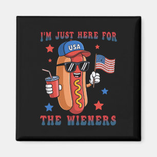 Aimant Hotdog Je Suis Juste Ici Pour Les Saucisses 4 Juil