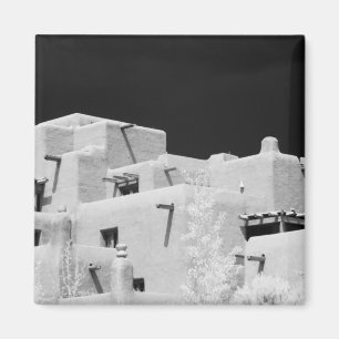 Aimant Hôtel de style pueblo adobe à Loretto, Santa Fe, N