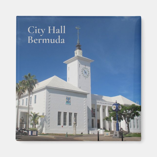Aimant Hôtel de ville Bermudes (Devant)