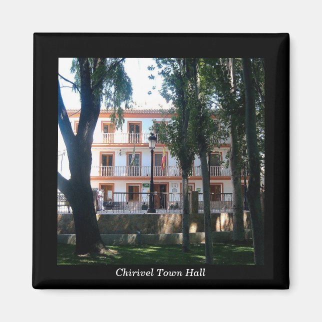 Aimant Hôtel de ville de Chirivel, Almeria, Espagne (Devant)