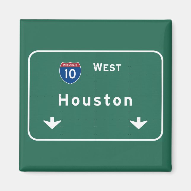 Aimant Houston Texas tx Interstate Highway Freeway Road : (Devant)