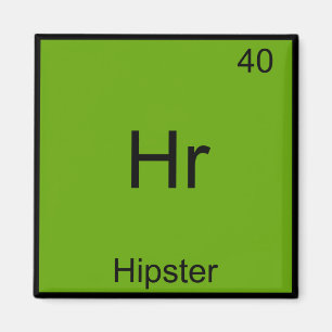 Aimant Hr - Hipster Funny Element Memistry T-Shirt