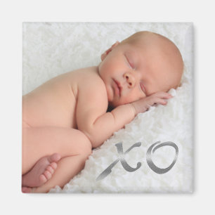 Aimant Hugs et baisers dans l'aimant photo pour bébé en a