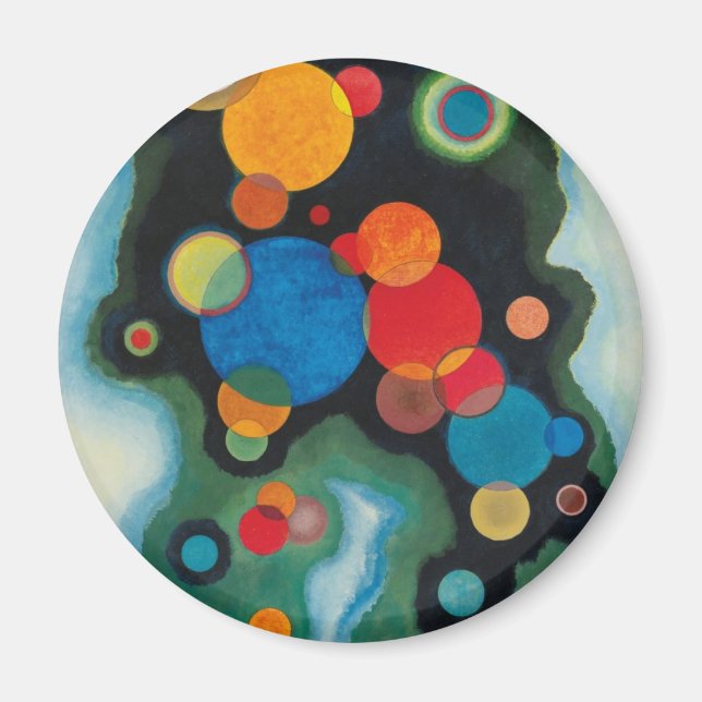 Aimant Huile Abstraite de Kandinsky Deepened Impulse sur  (Devant)