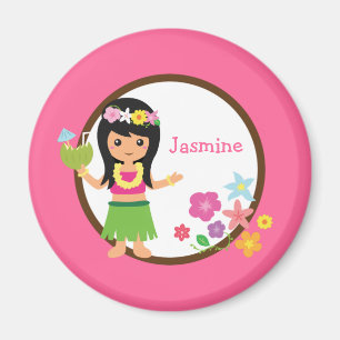 Aimant Hula Girl Luau Fête Thématique Faveurs