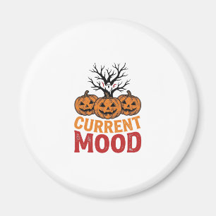 Aimant Humeur actuelle Halloween Citrouille Vintage Conce