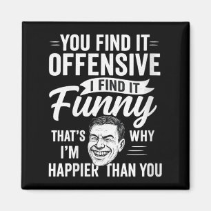 Aimant Humour Adulte Féminin Sarcastique Offensant Heureu