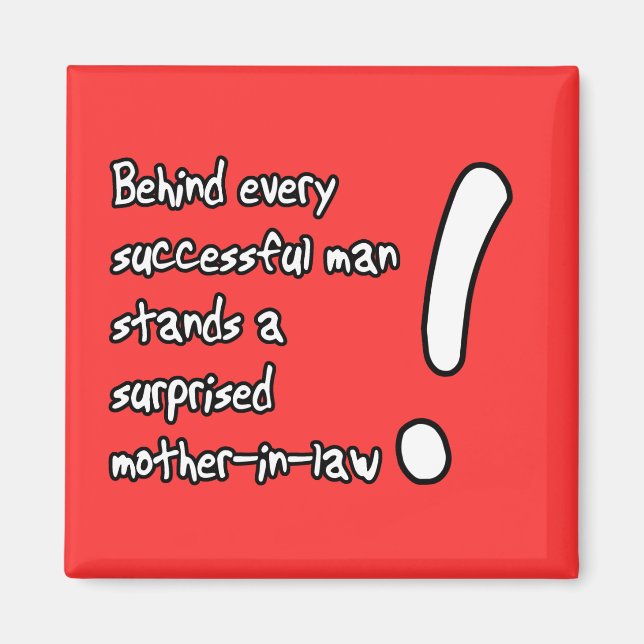 Aimant Humour amusant surpris de belle-mère (Devant)