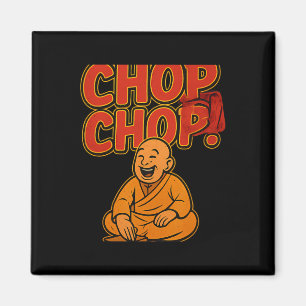Aimant Humour de boxe Arts martiaux Chop Chop Cartoon Prê