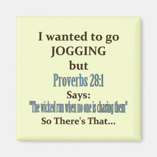 Aimant Humour de jogging