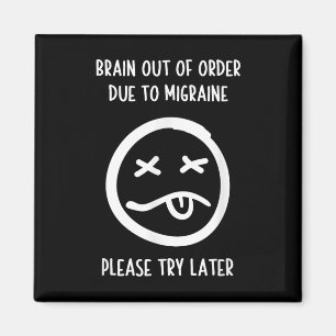 Aimant Humour de secours migraine T Shirt - Sensibilisati