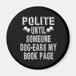 Aimant Humour des livres d'oreille de chien