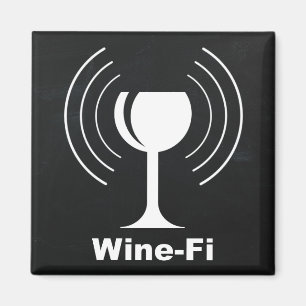Aimant Humour Louveur de vin Wine-Fi