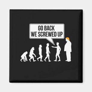 Aimant Humour politique anti-Trump drôle sur l'évolution