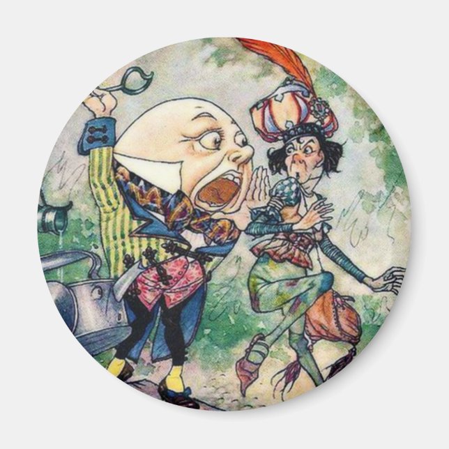 Aimant Humpty Dumpty au pays des merveilles (Devant)