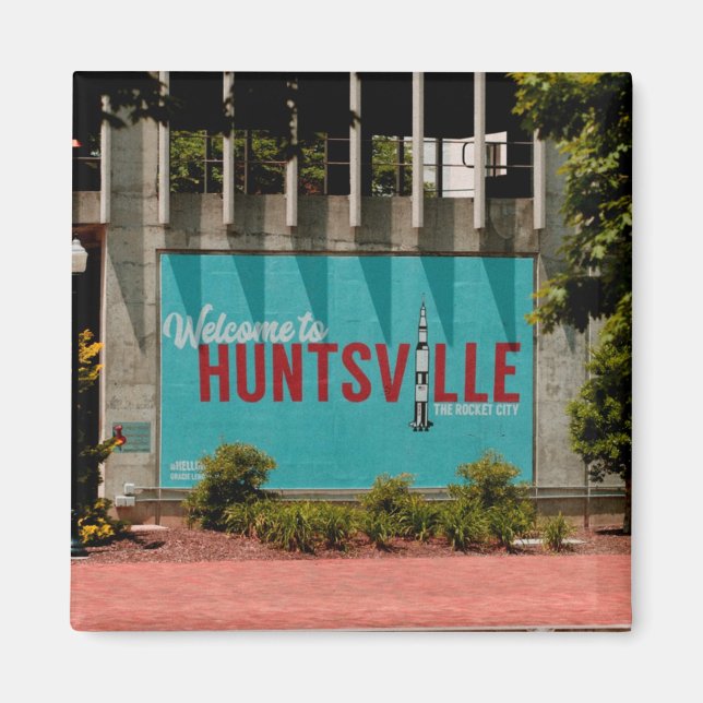 Aimant Huntsville Alabama Rocket City (Devant)