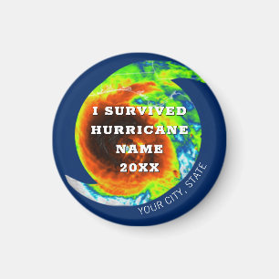 Aimant HURRICANE SURVIVOR Personnalisé Commémoratif