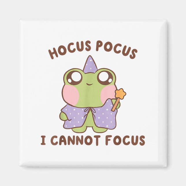 Aimant I Cannot Focus Funny Adhd Sitive Frog  (Devant)