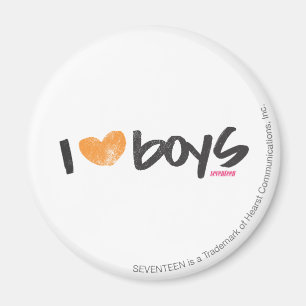 Aimant I Heart Boys Orange