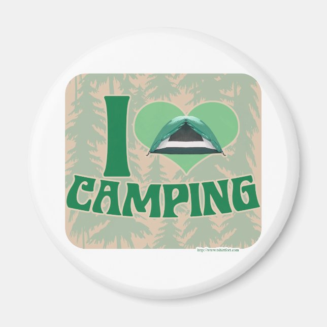 Aimant I Heart Camping (Devant)